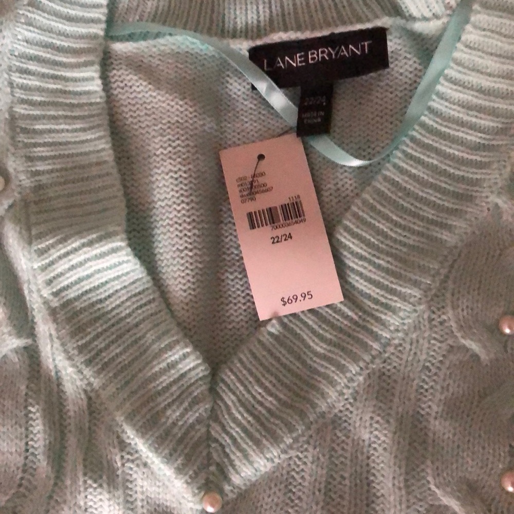 Minty green lane Bryant sweater